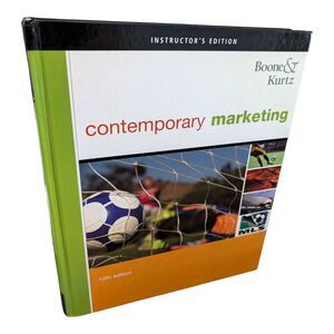 CONTEMPORARY MARKETING By Boone & Kurtz Hardcover INSTRUCTORS EDITION NEW
